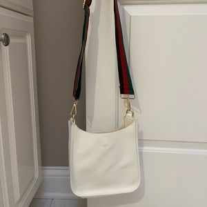 Ah adorned Petite Vegan Messenger w/Gold Hardware-NO STRAP ATTACHED